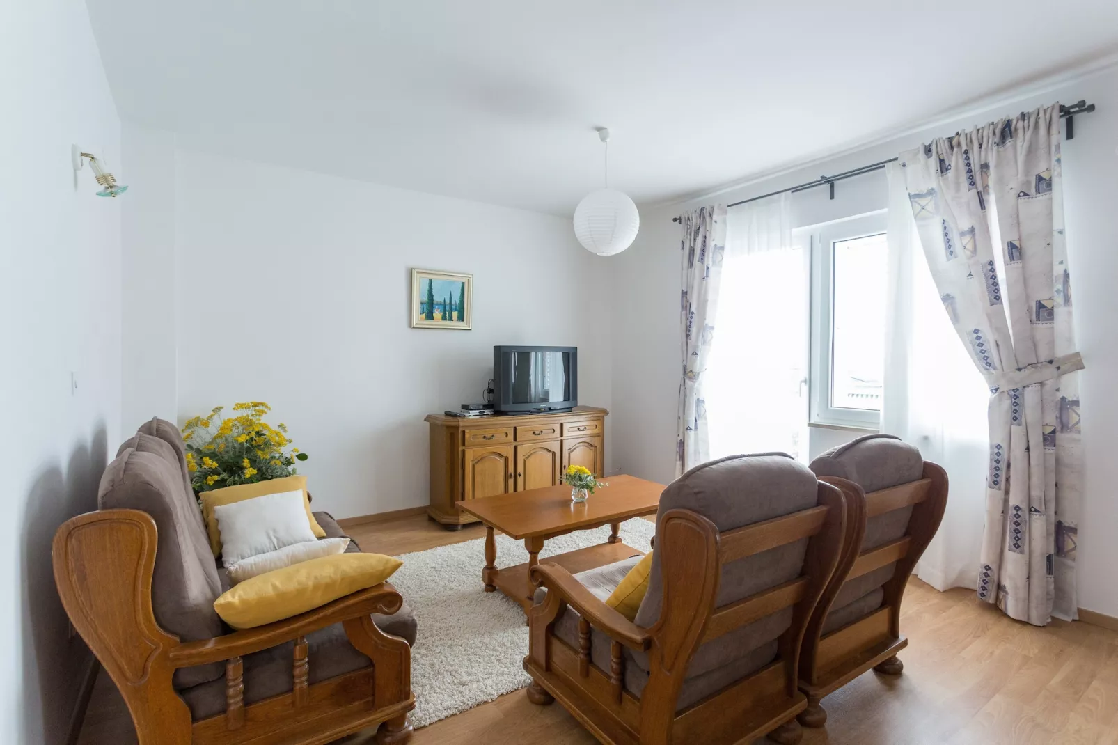 Holiday Home Oleander Sea View - Four Bedroom Holiday Home with Terrace and Sea View-Living room