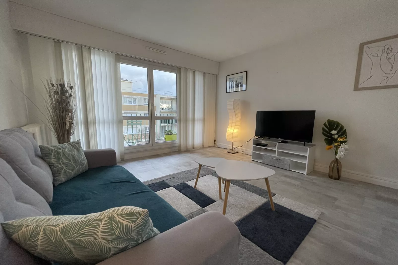 L'Olympe - Balcon - Centre - 4p - Rêve au Mans-Living room