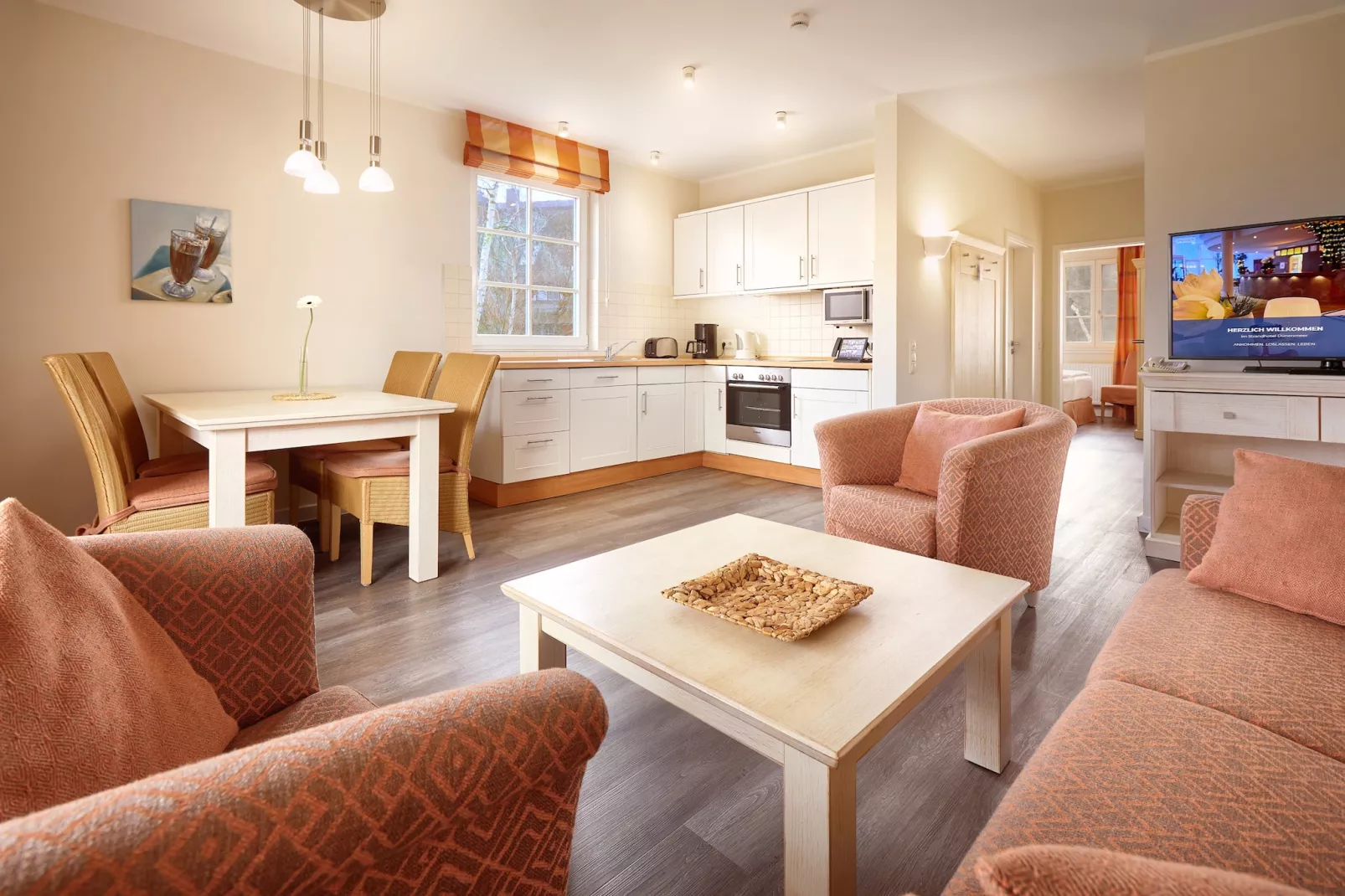Garten Ferienwohnung - Strandhotel Dünenmeer-Salon