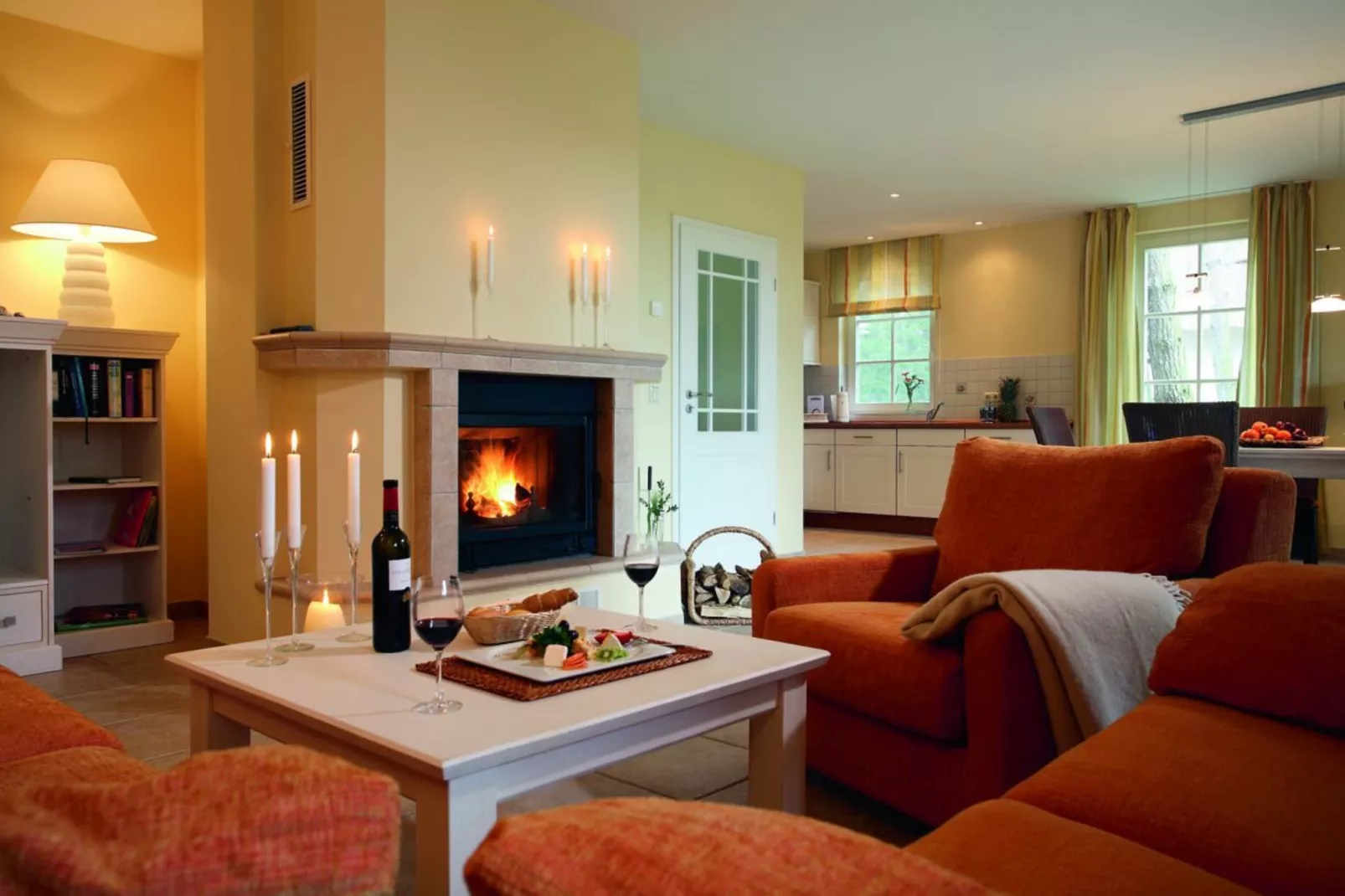 Dünenhaus 1Reihe - Strandhotel Dünenmeer-Wohnzimmer