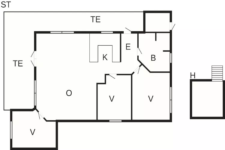 5 star holiday home in Hirtshals-Floor plan