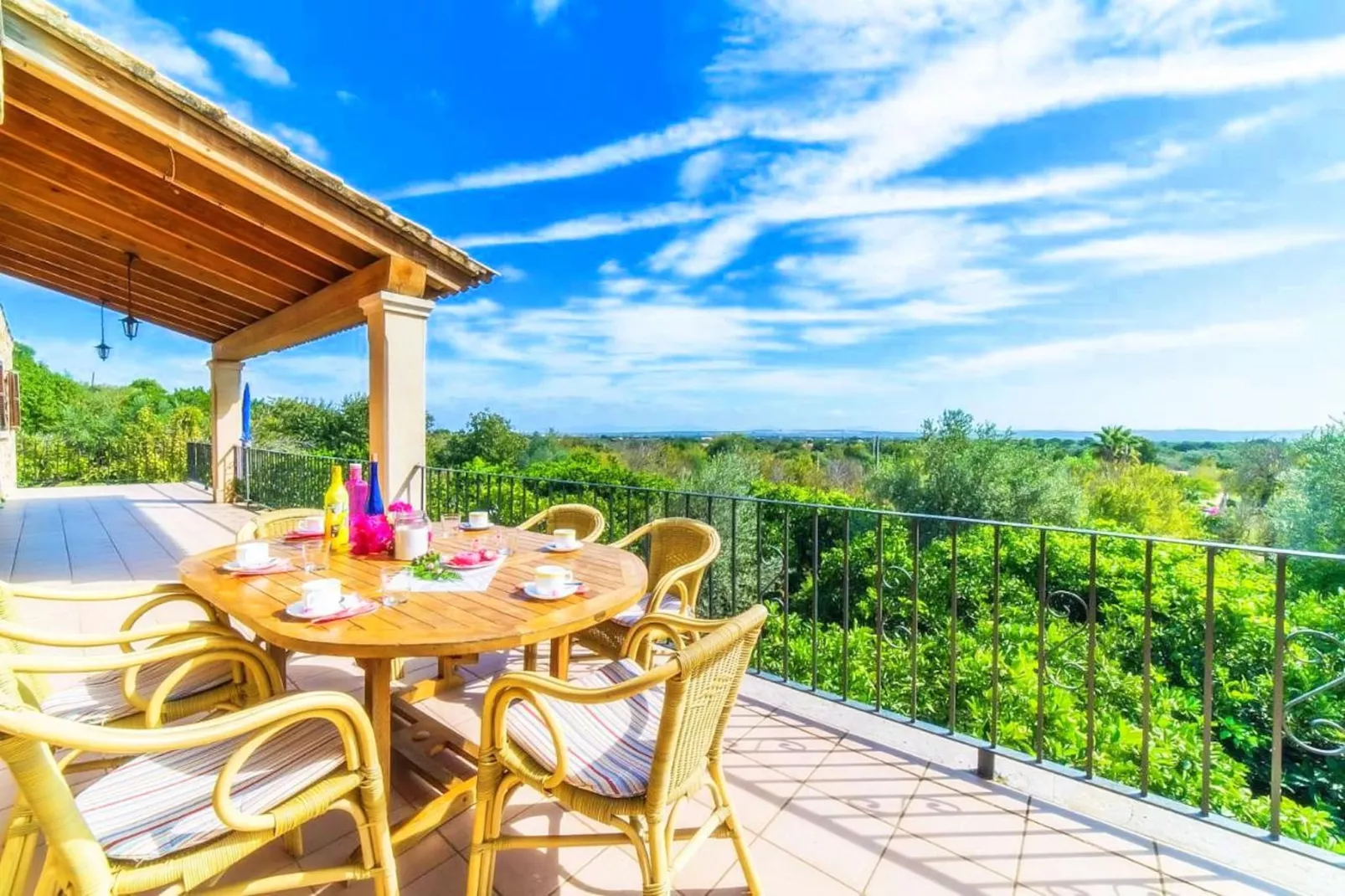 Finca Sa Costa in Bu-Terrasse / balcon