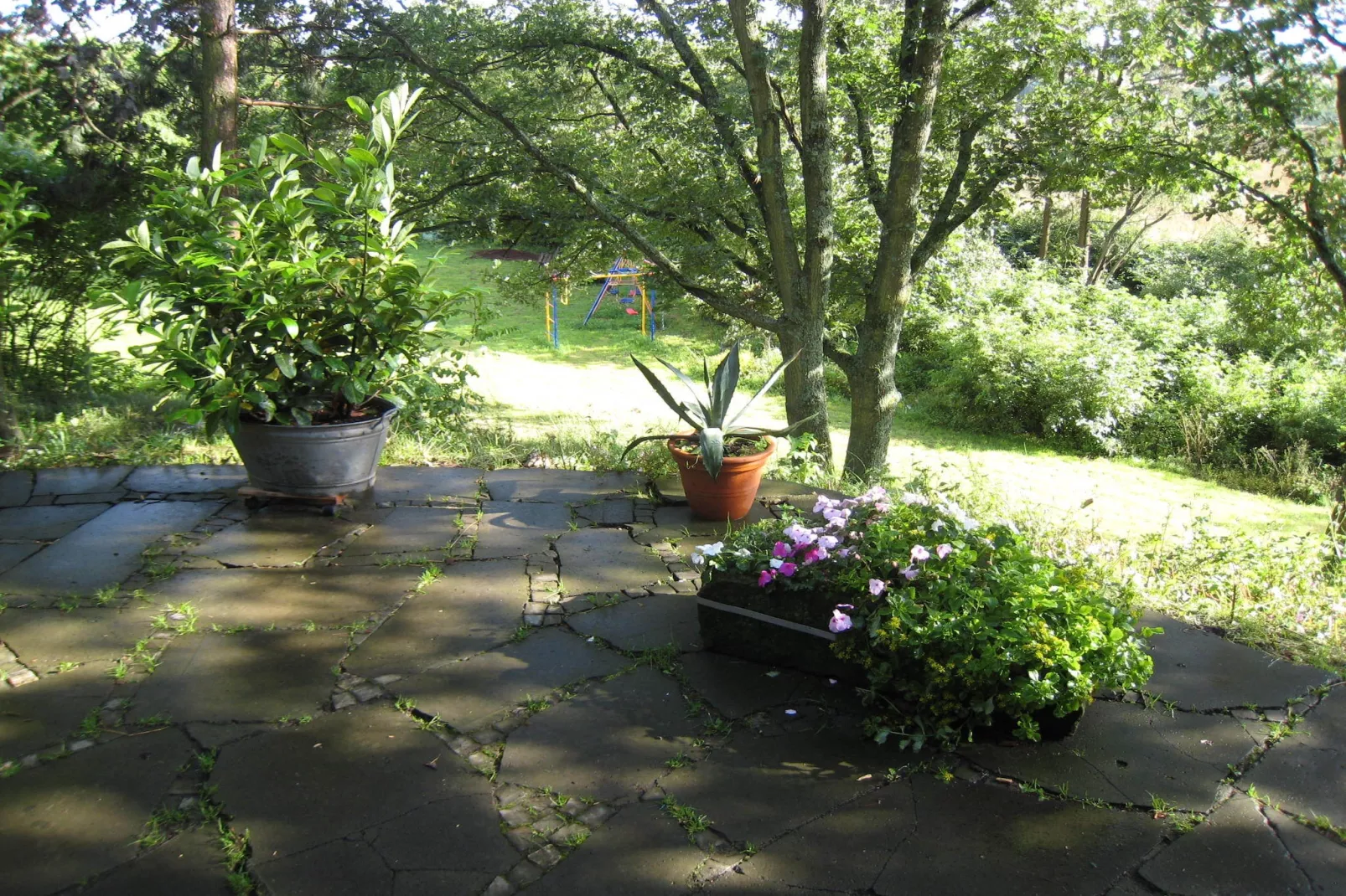 Panoramahaus-Exterior in summer