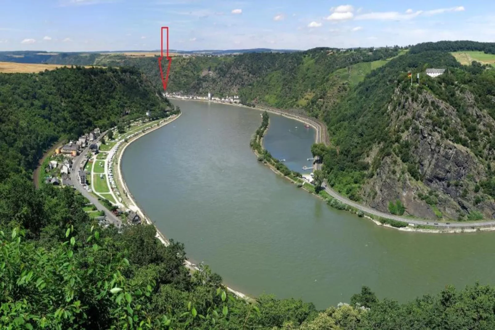 Ferienhaus und Bar St Goarshausen in der Loreley-Gebiete Sommer 5 km