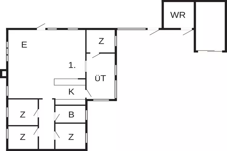 6 person holiday home in Blåvand-Floor plan