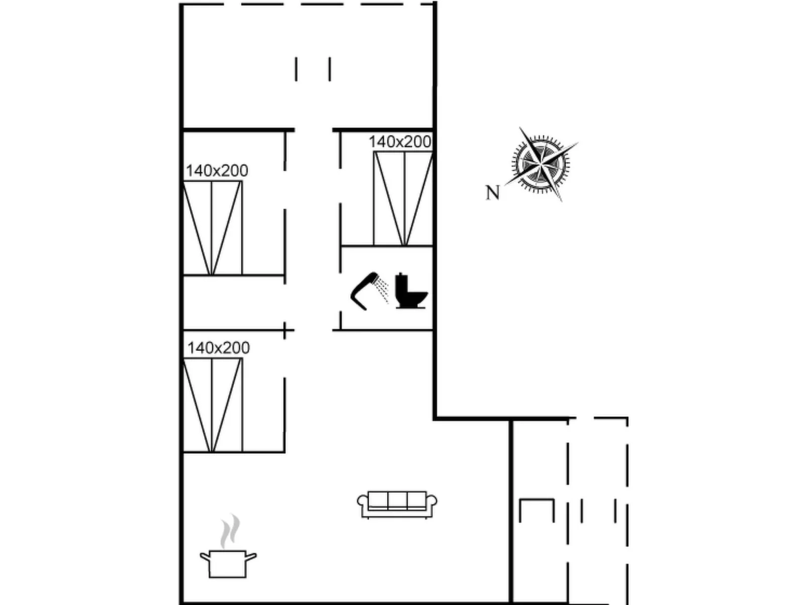 "Andriette" - 4.5km from the sea-Inside