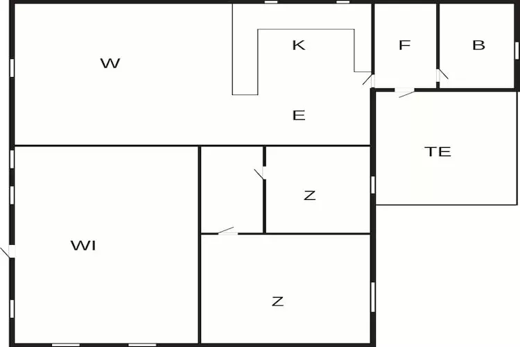 6 Personen Ferienhaus in Gedser-Grundriss