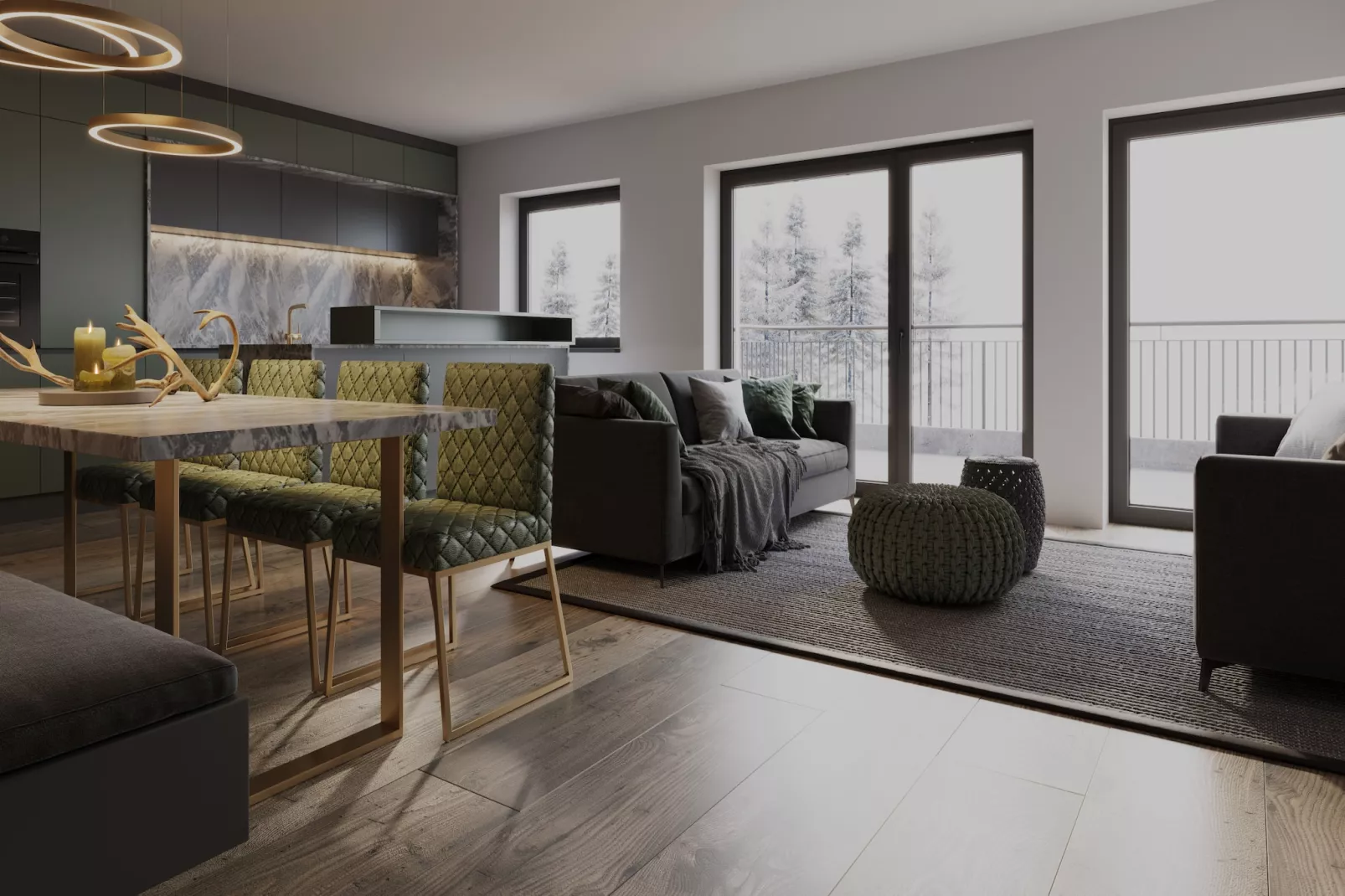 Bergresort Berwanger Hof 5-Wohnzimmer