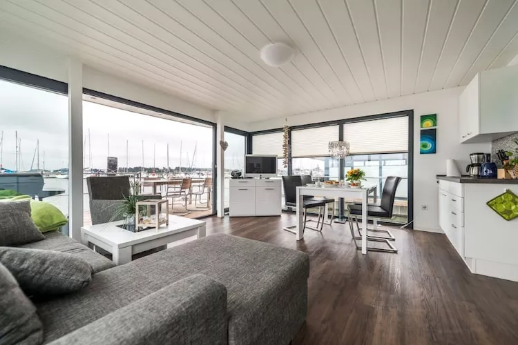 Hausboot Fjordblick / 6 Personen-Living room