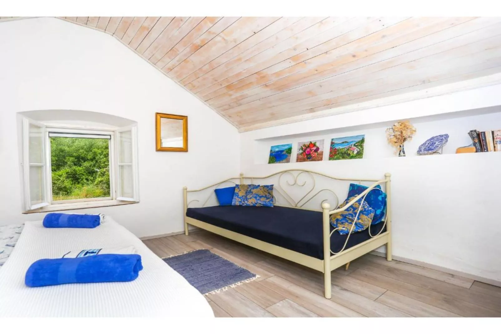 Seaside Holiday Home Andrija - Two Bedroom Holiday Home with Sea View-Schlafzimmer