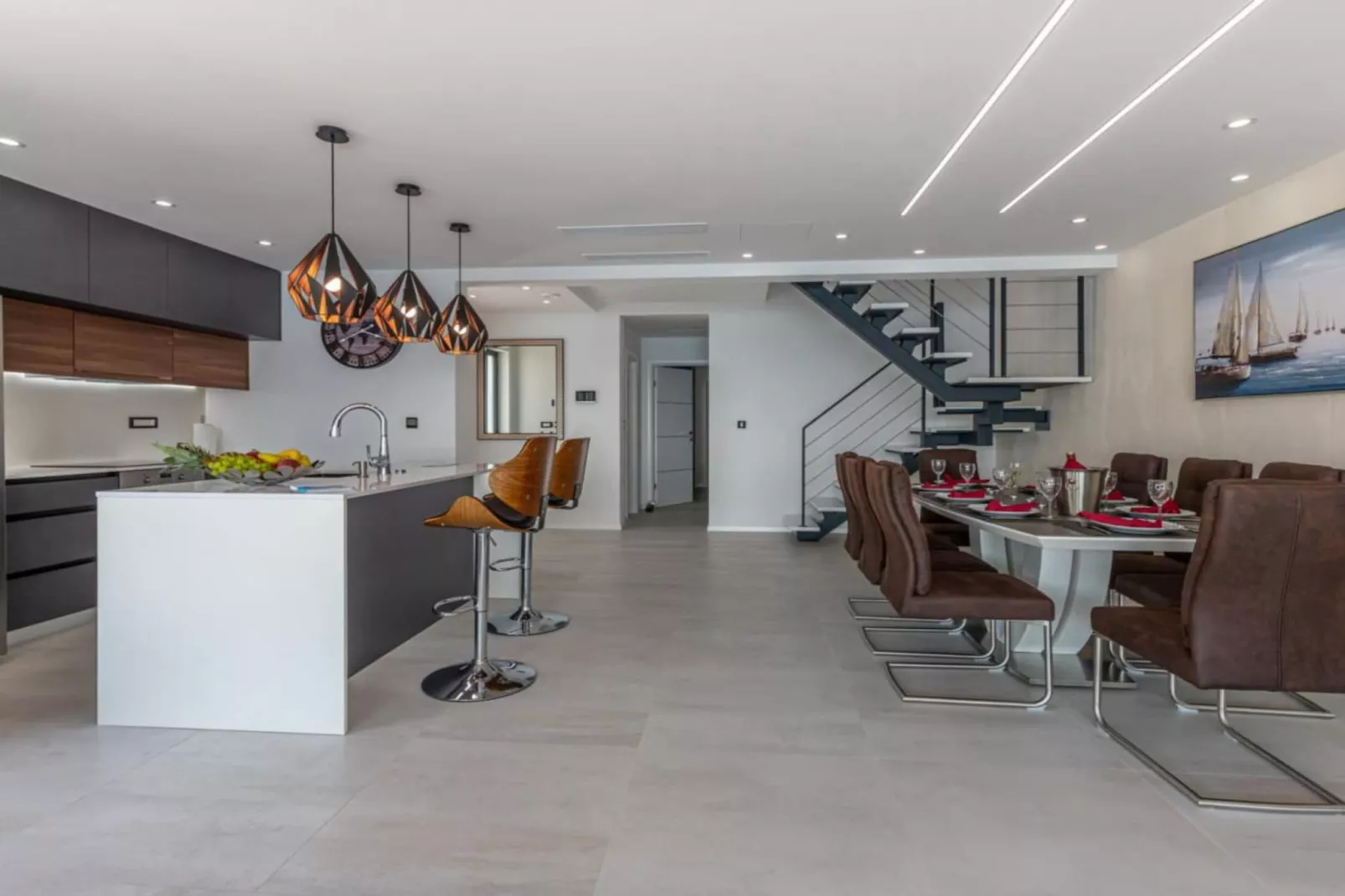 Lorena Stylish Sea View Villa - Four Bedroom Villa with Private Pool-Esszimmer
