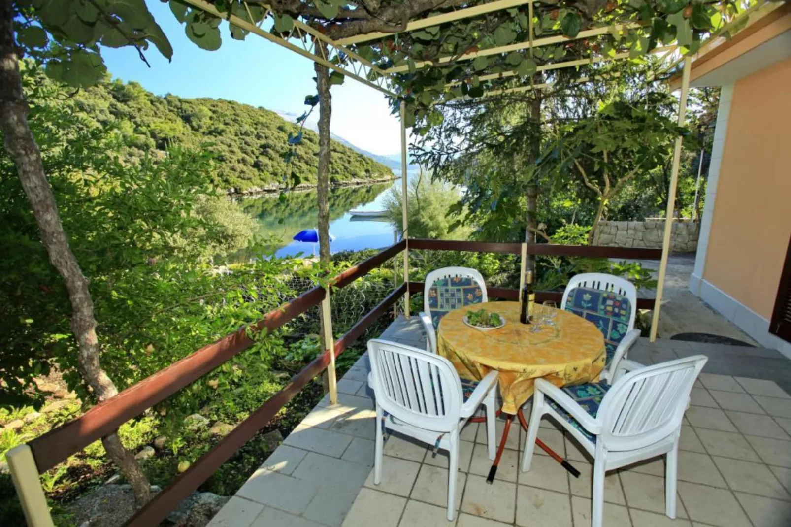 Apartments Villa Cebalo Korčula - Standard One Bedroom Apartment with Terrace and Sea View   EMA-Terrace balcony