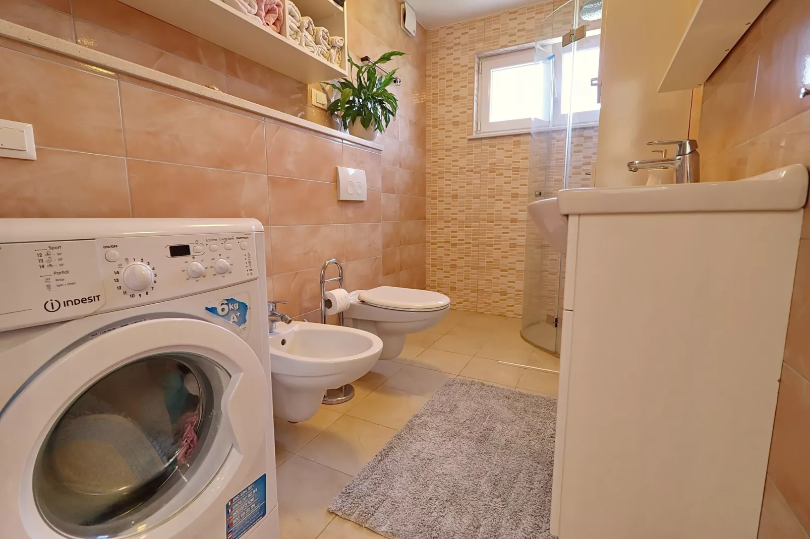 Apartments Villa Cebalo Korčula - Comfort One Bedroom Apartment with Terrace and Sea View  MARA-Bathroom