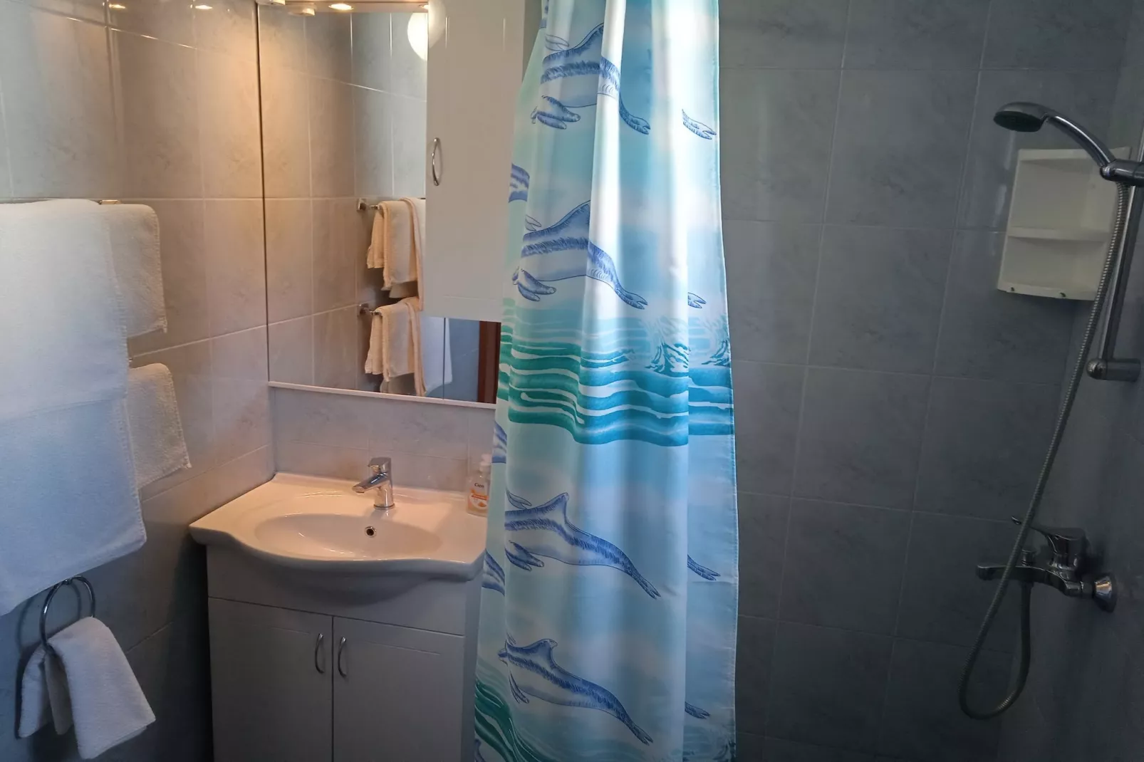 Apartments Ana Lopud - Double Room with Balcony and Sea View - (1 floor)-Bathroom