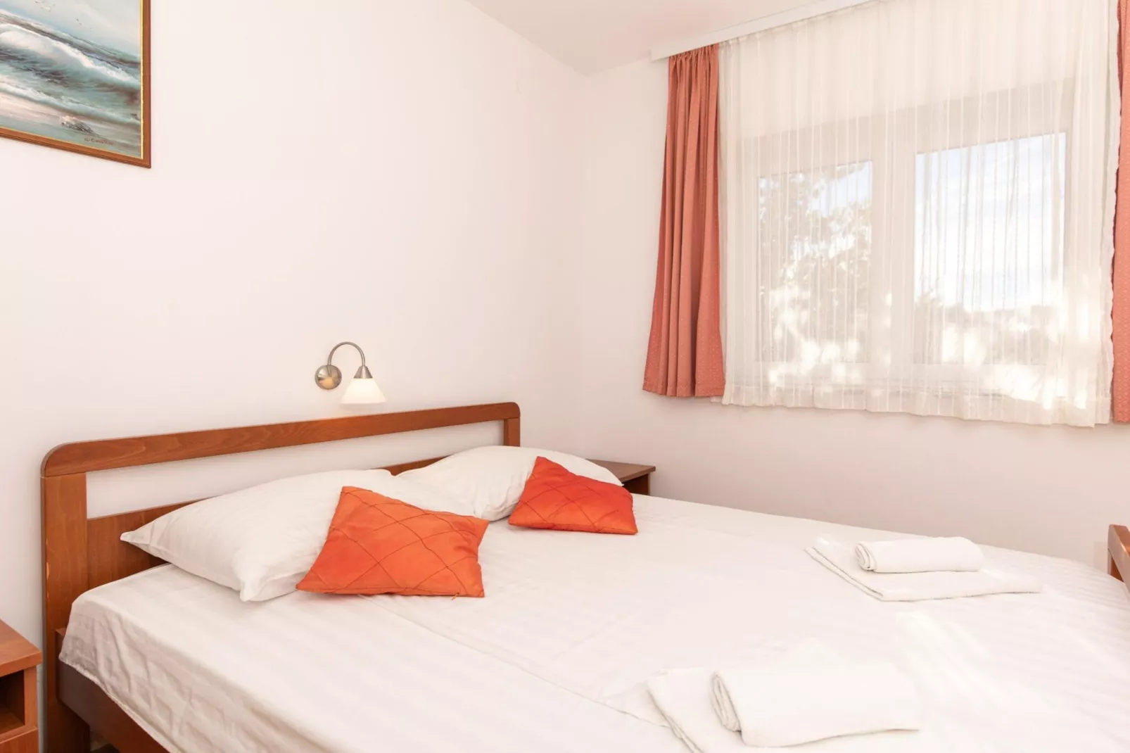 Scenic Elegant Apartments Krk with Balcony and Pool - Two Bedroom Apartment with Balcony and Pool (owner 1)-Schlafzimmer