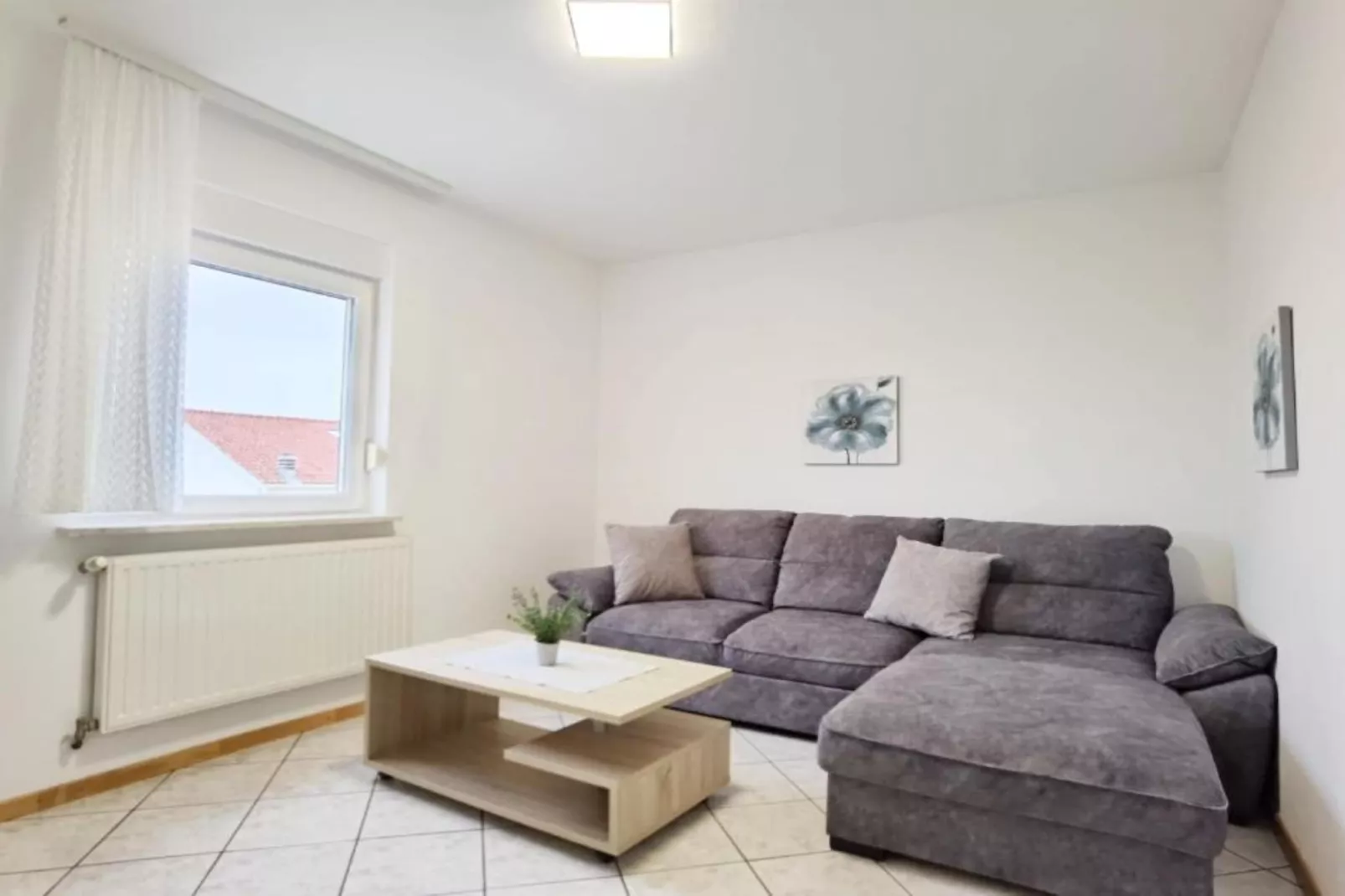 Villa Sanja -  One Bedroom Apartment with Balcony and Sea View 1-Living room
