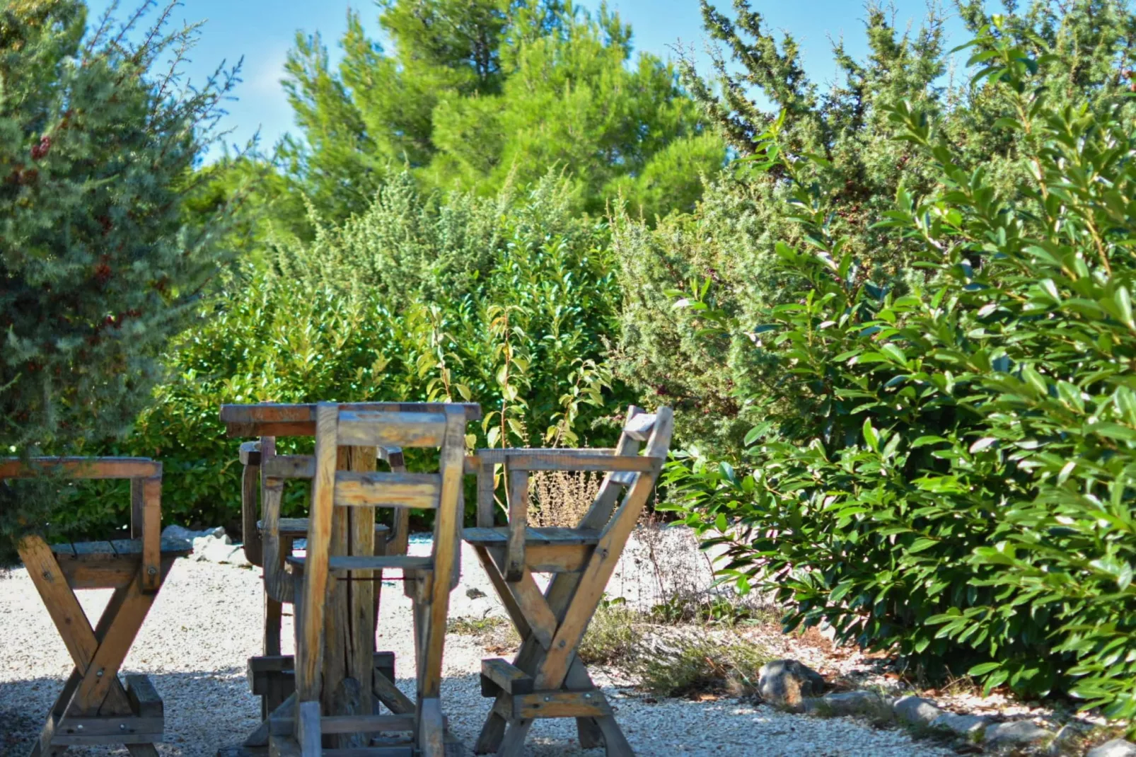 Holiday Home Mystc Woods-Jardins en été