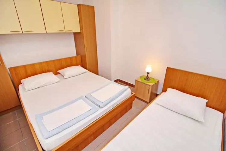 Apartments Neven - Two Bedroom Apartment with Terrace and Partial Sea View (A1)-Bedroom