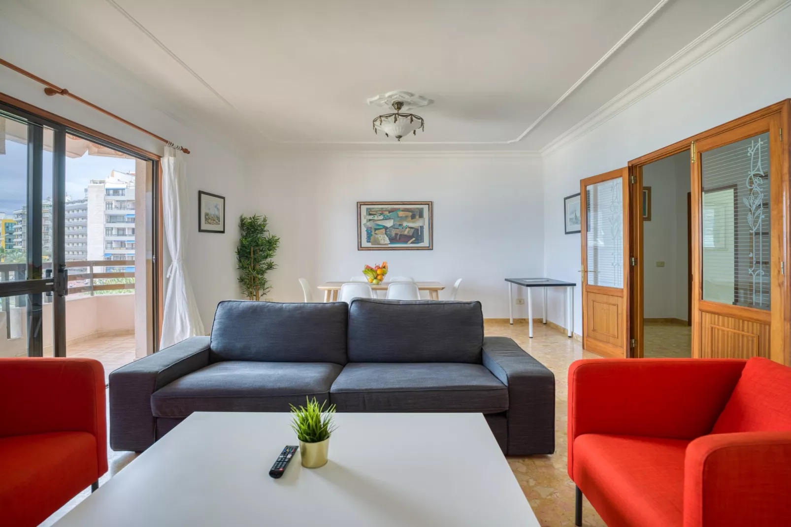Huge Balcony over Las Canteras By CanariasGetaway-Living room