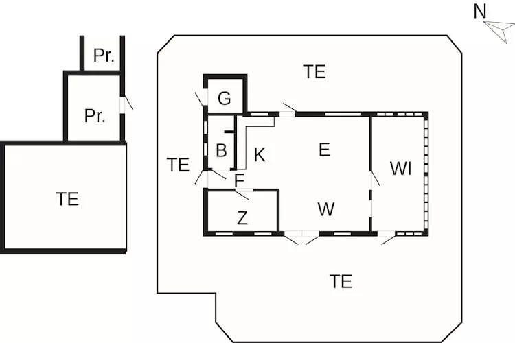 2 person holiday home in Læsø-By Traum-Floor plan