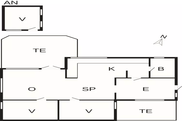 6 person holiday home in Haarby-By Traum-Floor plan
