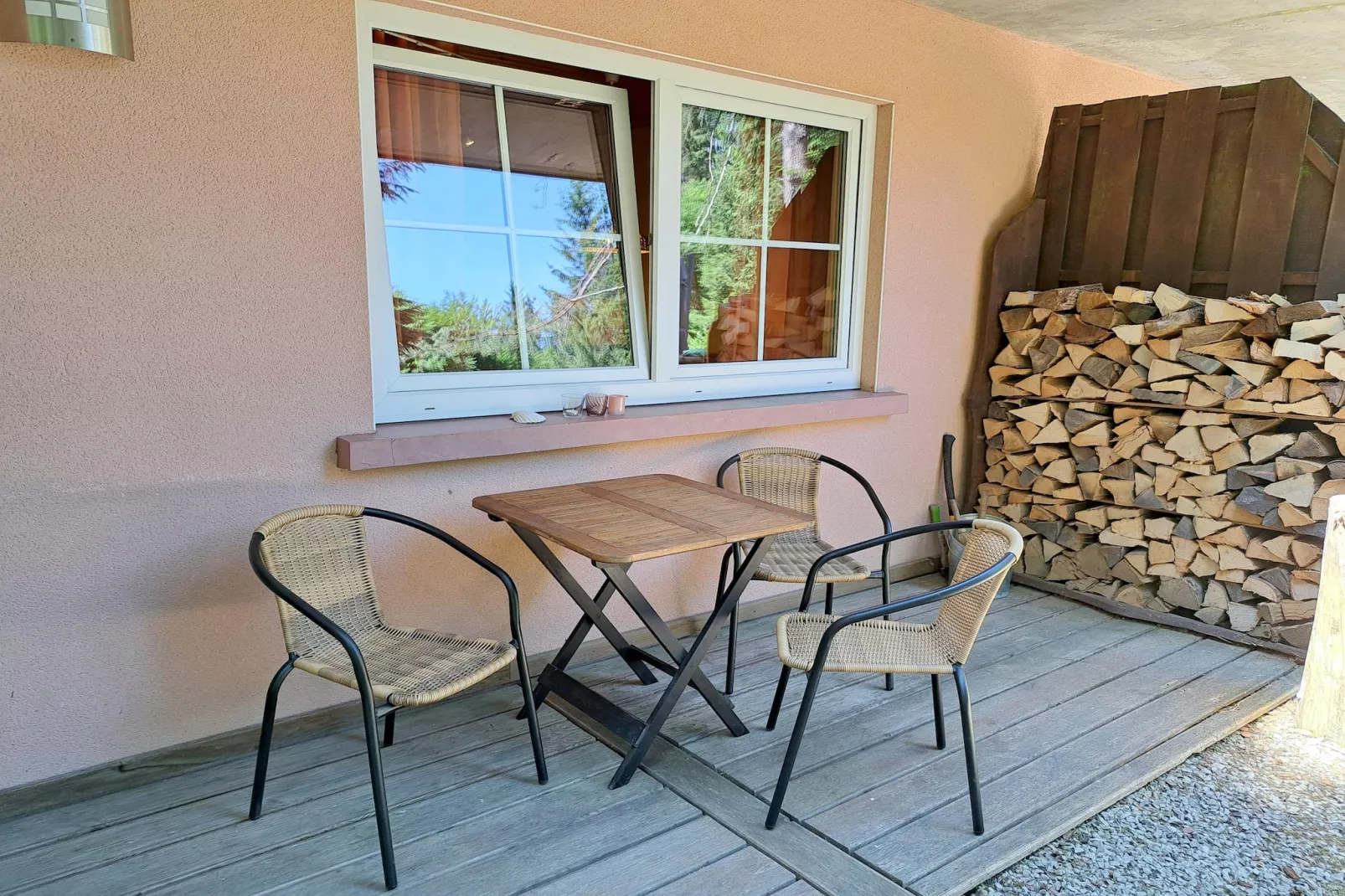 Holiday flats Forellenhof Dabo // Typ B 4 Erw  55 qm-Terrace balcony