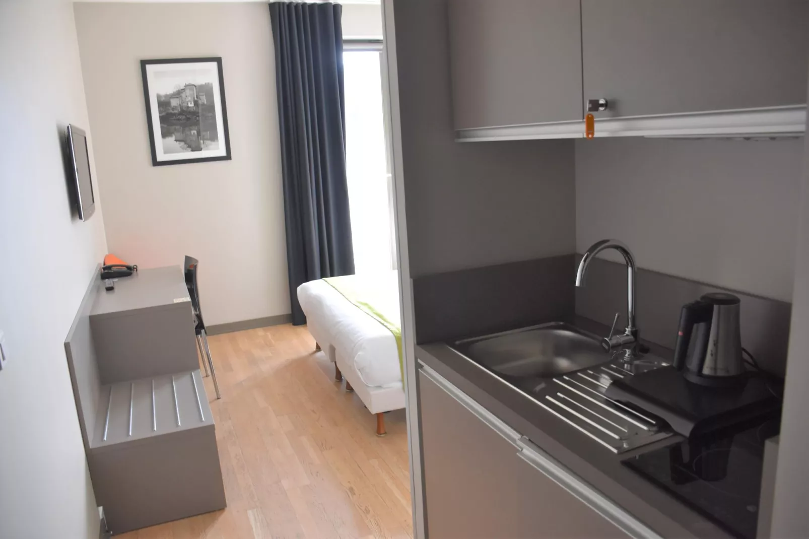 Résidence Lyon Dock Ouest / Chambre Confort 2 pers-Kitchen