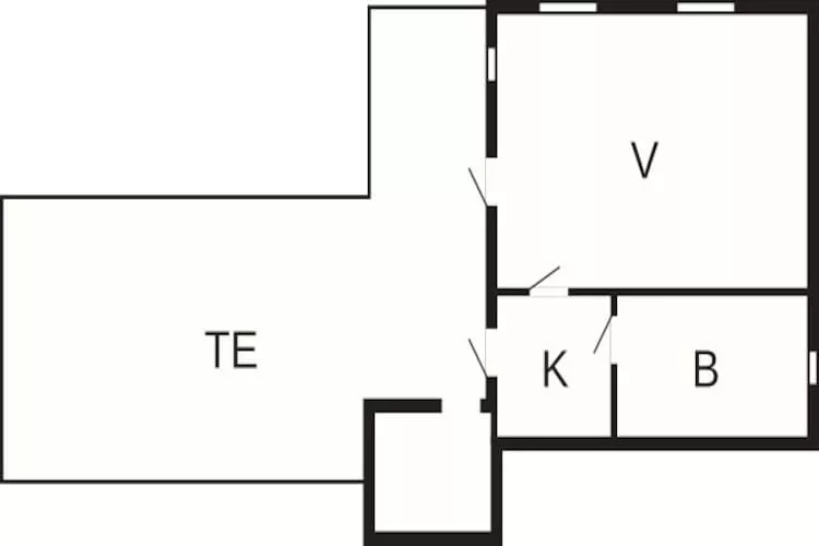 2 Personen Ferienhaus in kode-By Traum-Grundriss