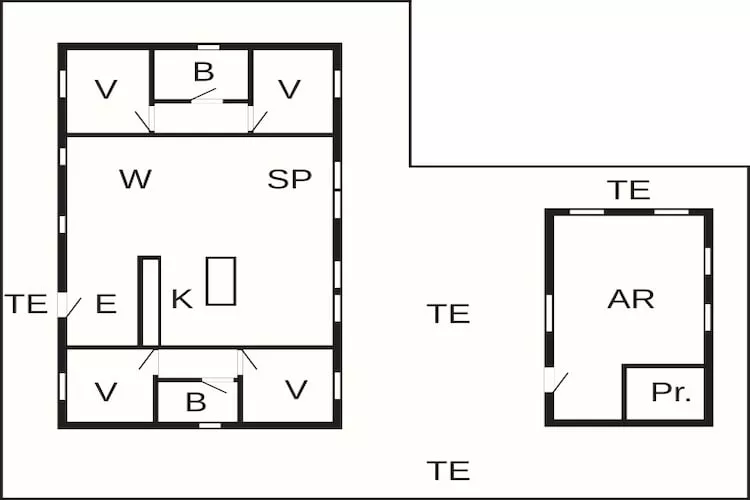 5 etoiles maison de vacances a Løkken-By Traum-Plan d'étage
