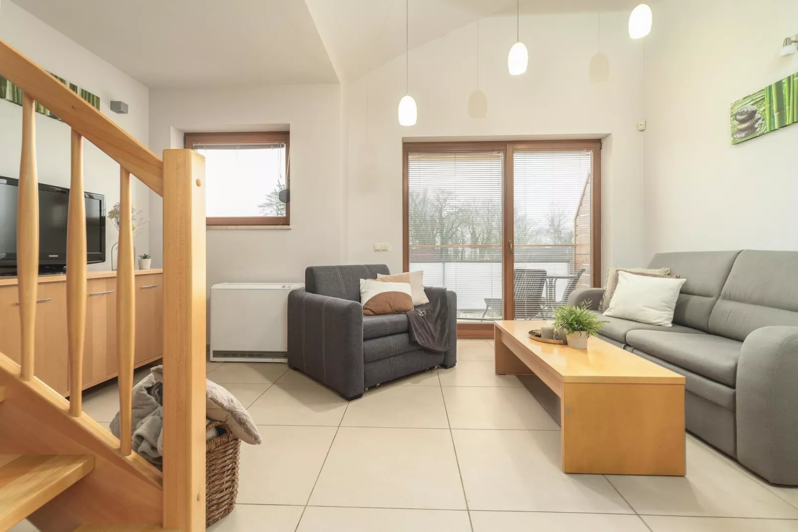 Apartament 2-poziomowy Bałtycka Rewal-Salon