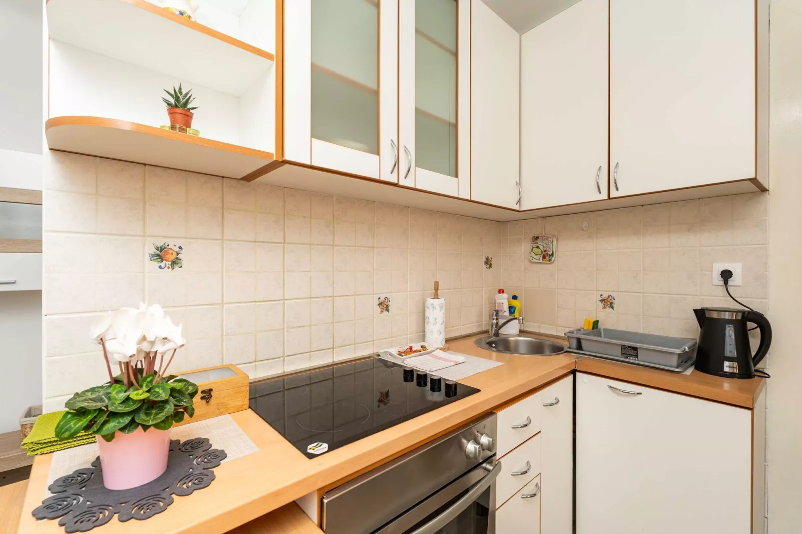 Apartment Family Tokić - One Bedroom Apartment with Terrace-Kitchen