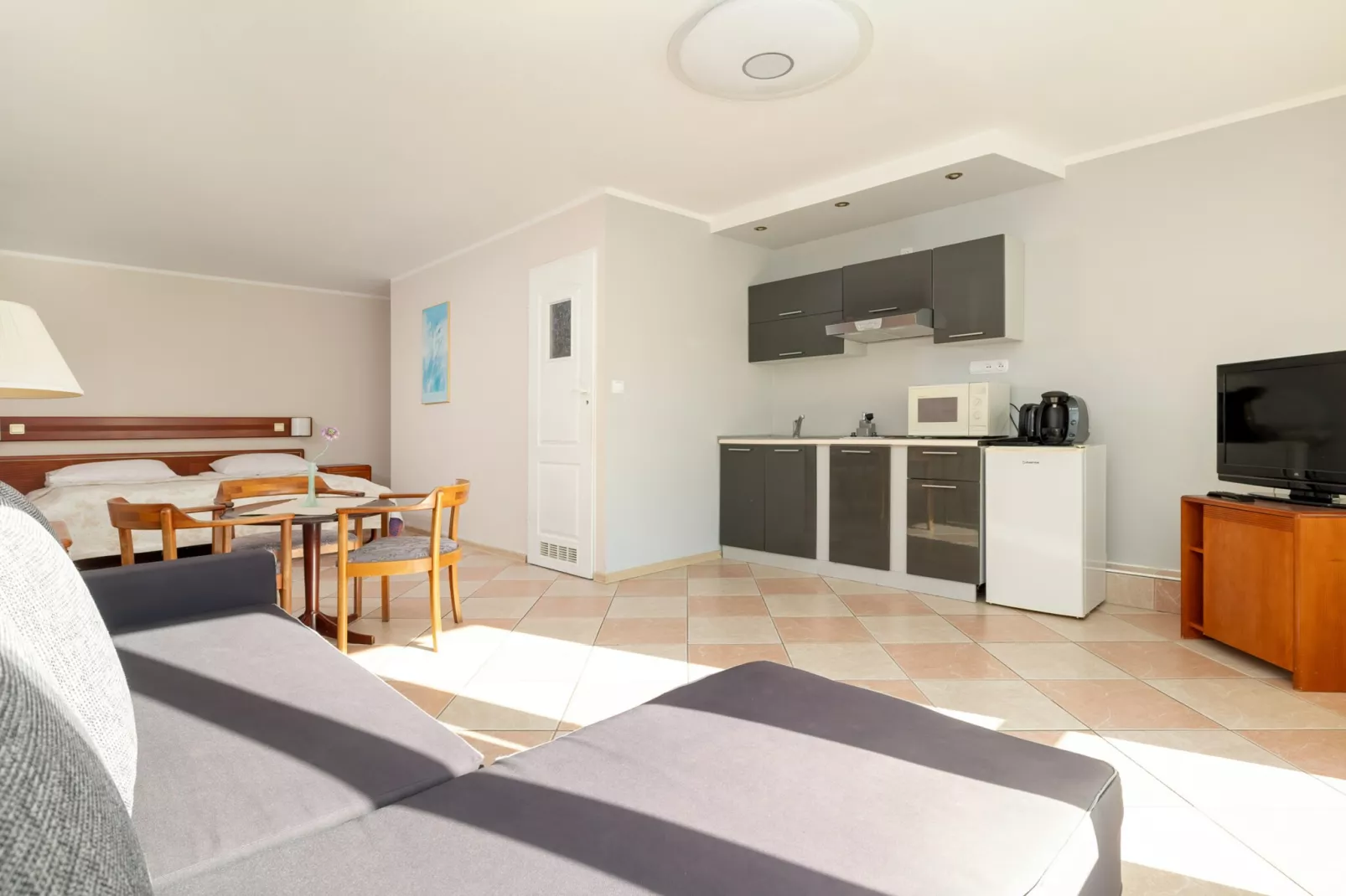 Studio wakacyjne nr 8 dla 4 osób Rewal-Wohnzimmer