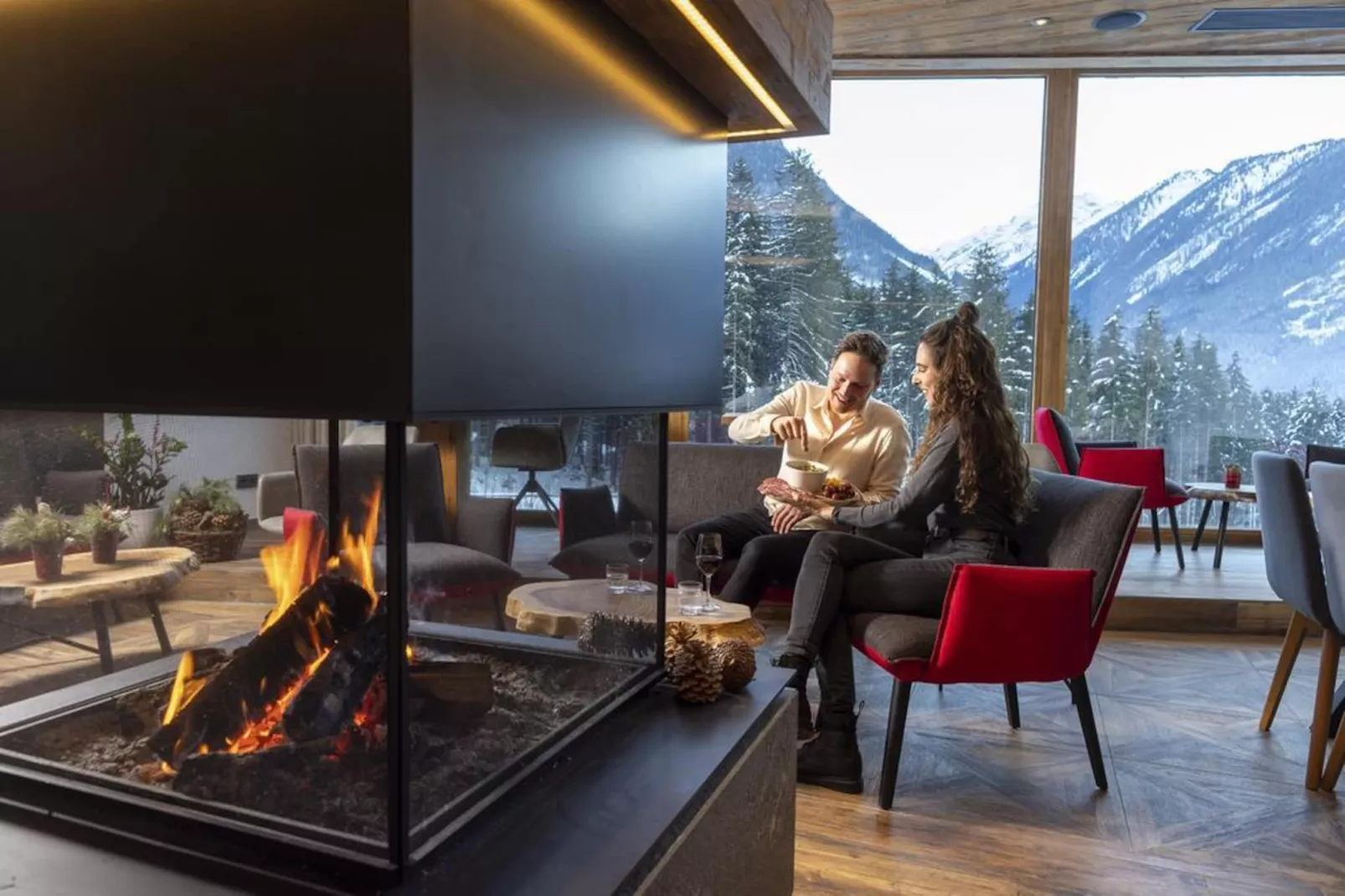 Nationalpark Chalet Stein am Ferner - Living room