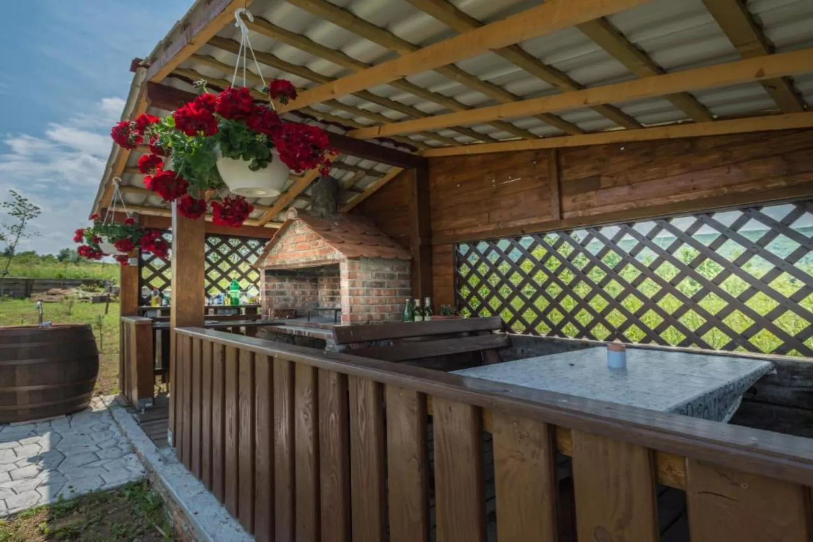 Villa Rubcic - Studio Apartment with Terrace and Poold View (4)-Indoor