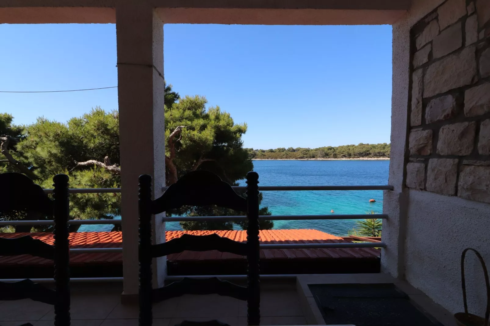 Apartments Karbuni By The Sea - Two Bedroom Apartment with Terrace and Sea View - (A1) U REDU-Terrasse