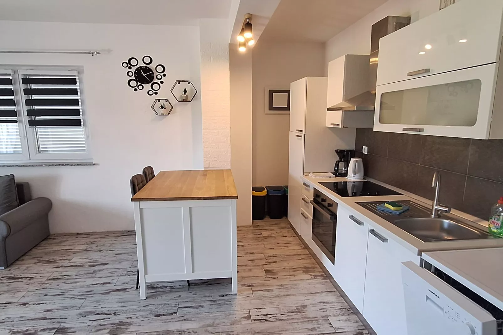 Belisima Delux - One Bedroom Apartment  With Sea View-Küche