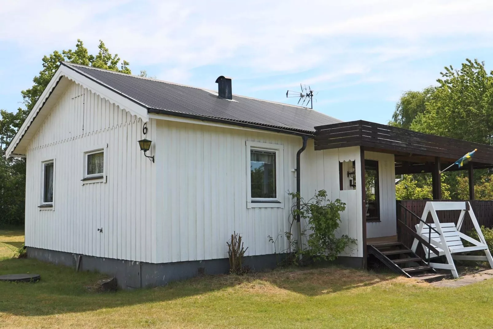 7 Personen Ferienhaus in TRÄLÖVSLÄGE-By Traum-Außenbereich