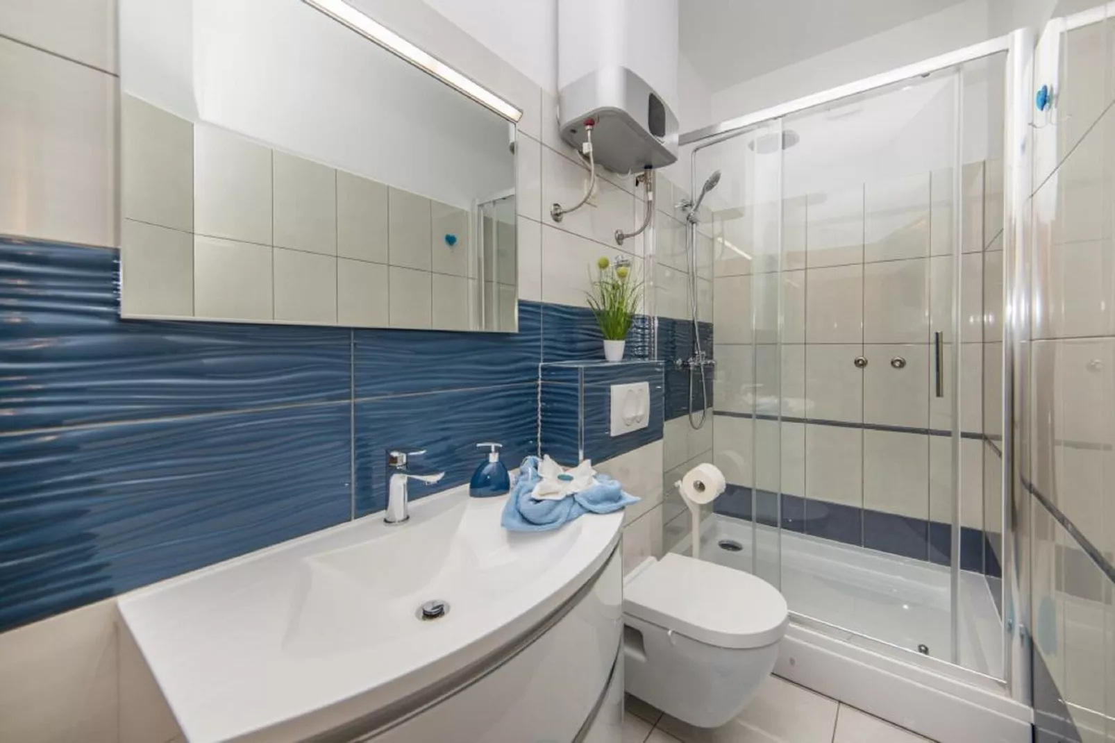 Apartments Tafra - One Bedroom Apartment 2-Salle de bain