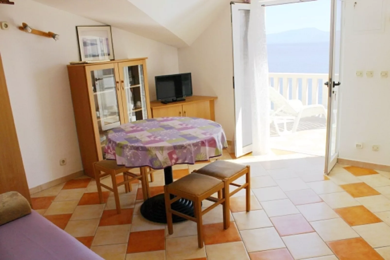 Apartments Pansion Franka 3* - One Bedroom Apartment with Sea View and Terrace - APT 11-Chambre