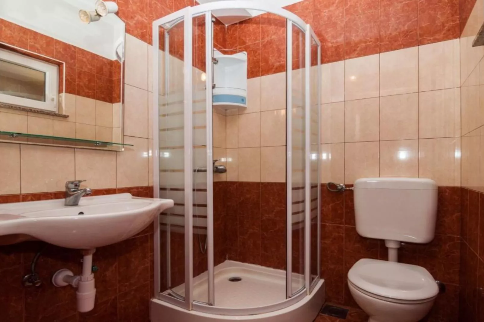 Seaside Oasis Apartments on Island Ugljan - One Bedroom Apartment with Terrace (owner Cvita 2)-Bathroom