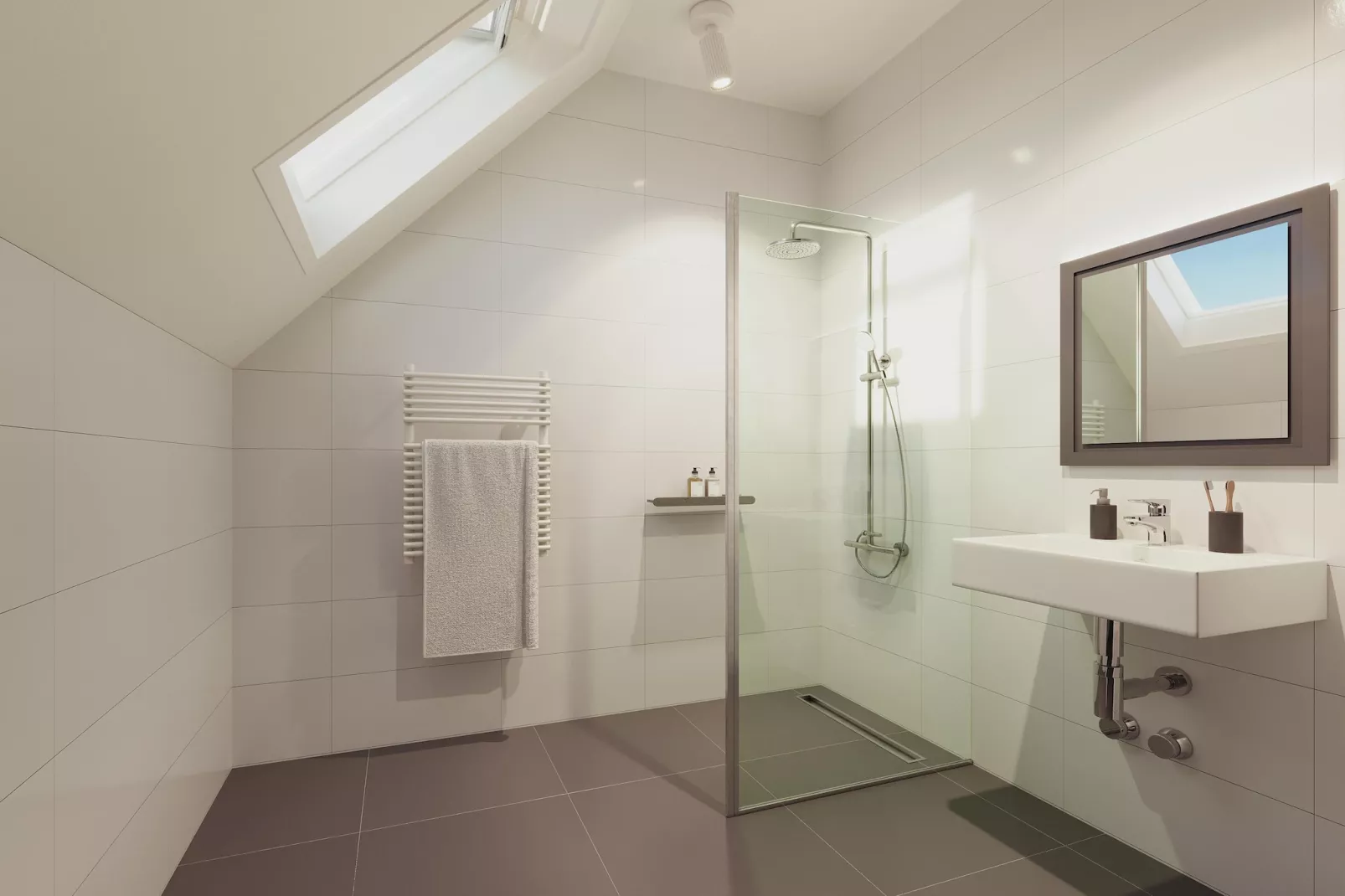 Draagsteen Outdoor Wellness-Badezimmer