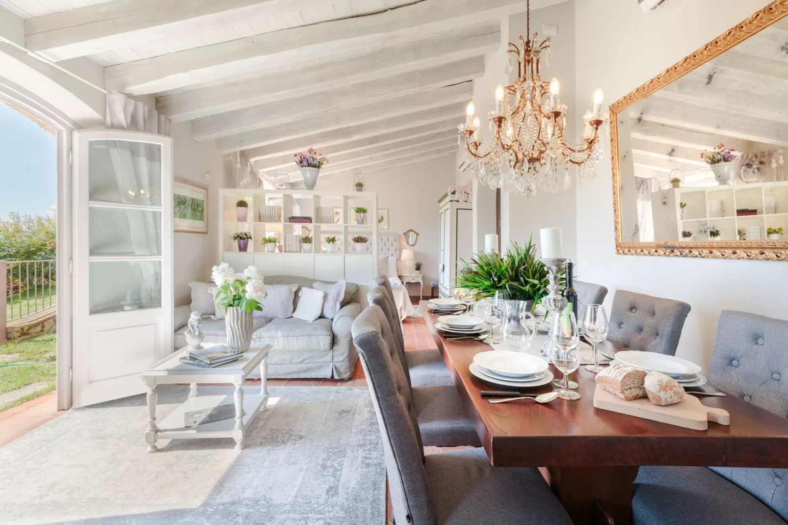 La Macina Farmhouse-Wohnzimmer