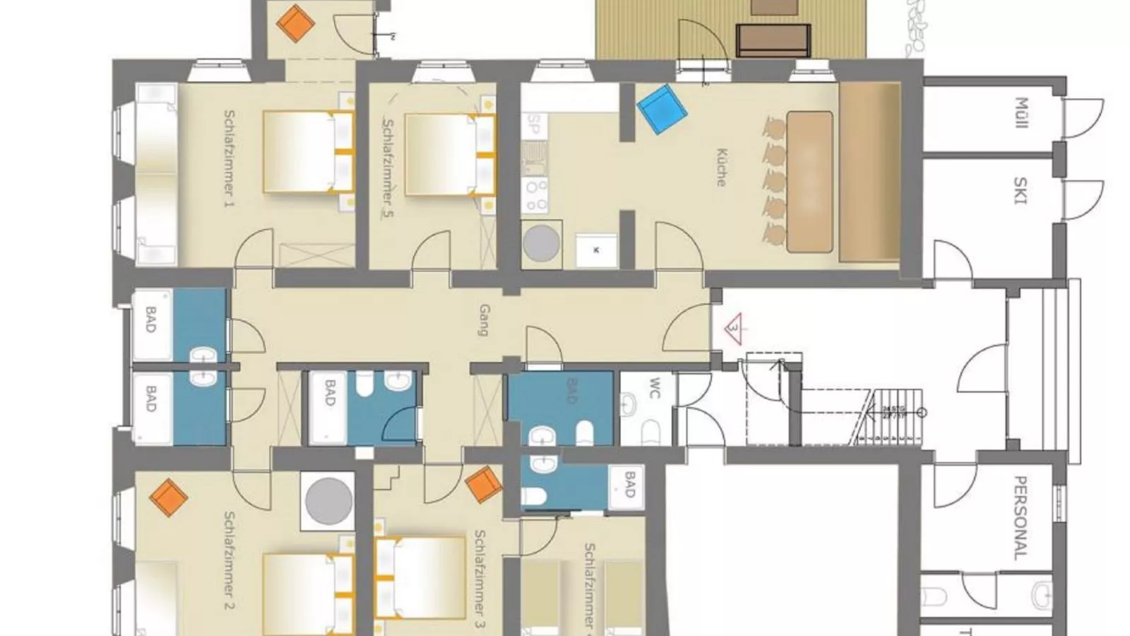 Biber Art Apartment 2-Floor plan