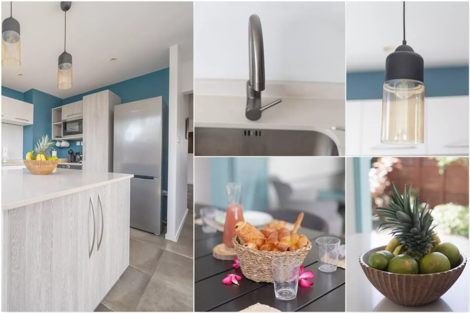 2 Villas avec 2 Piscines-Küche