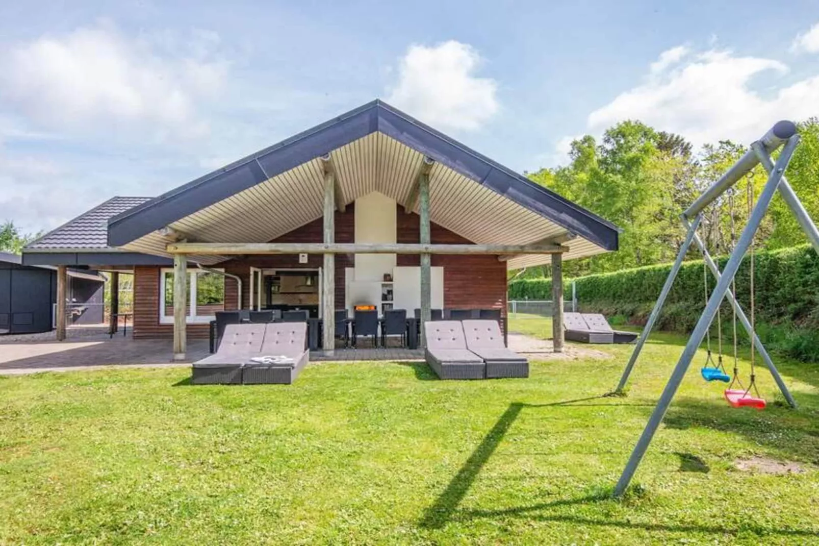 5 star holiday home in Fårvang-Outdoor