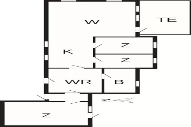 6 Personen Ferienhaus in Vesløs-By Traum-Grundriss