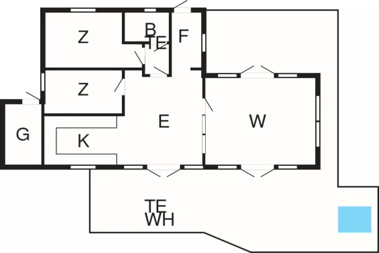 6 person holiday home in Vinderup-By Traum-Floor plan
