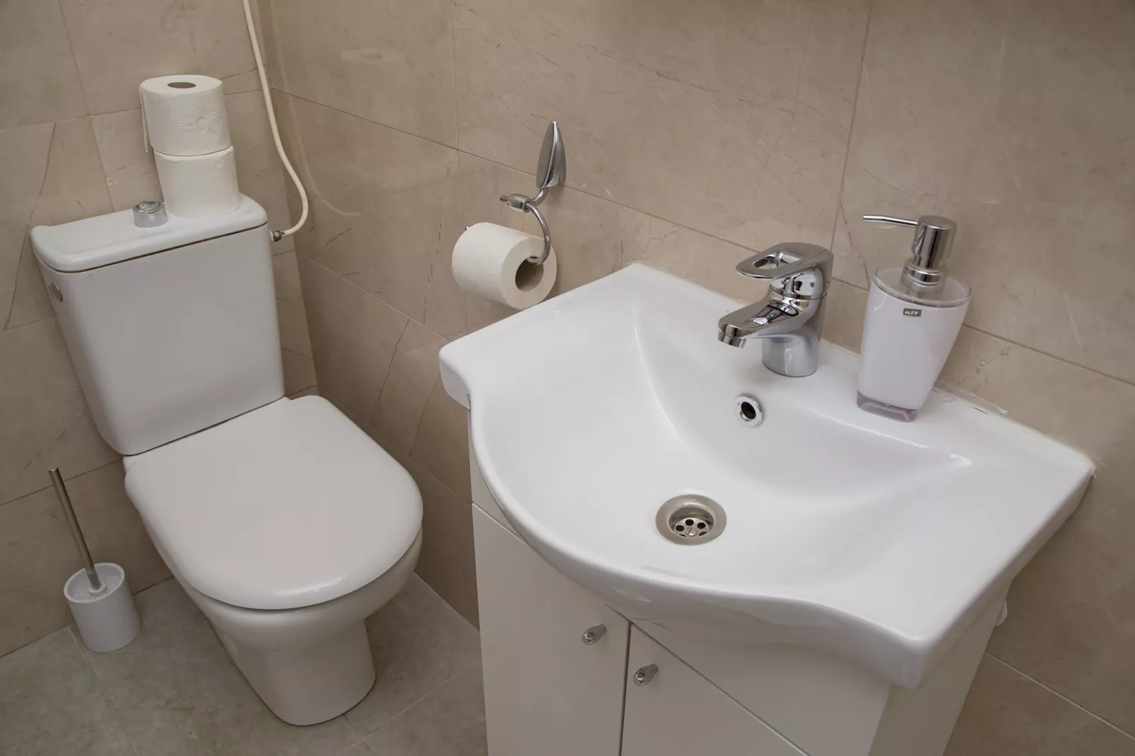 Apartments Isabora - Two-Bedroom Apartment with Terrace and Partial Sea View (Nea)-Salle de bain