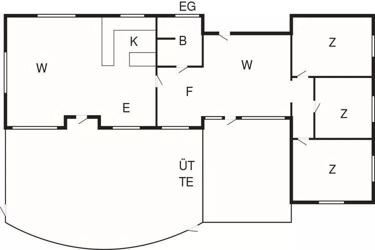 Maison de vacances pour 8 a Asnæs-Plan