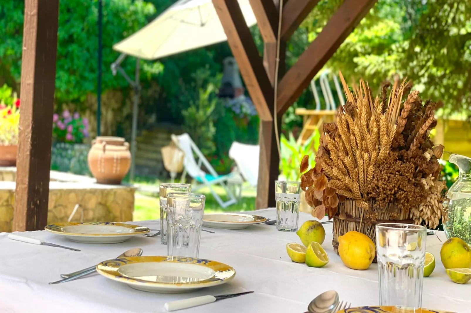 Villa Castelbuono-Garten Sommer
